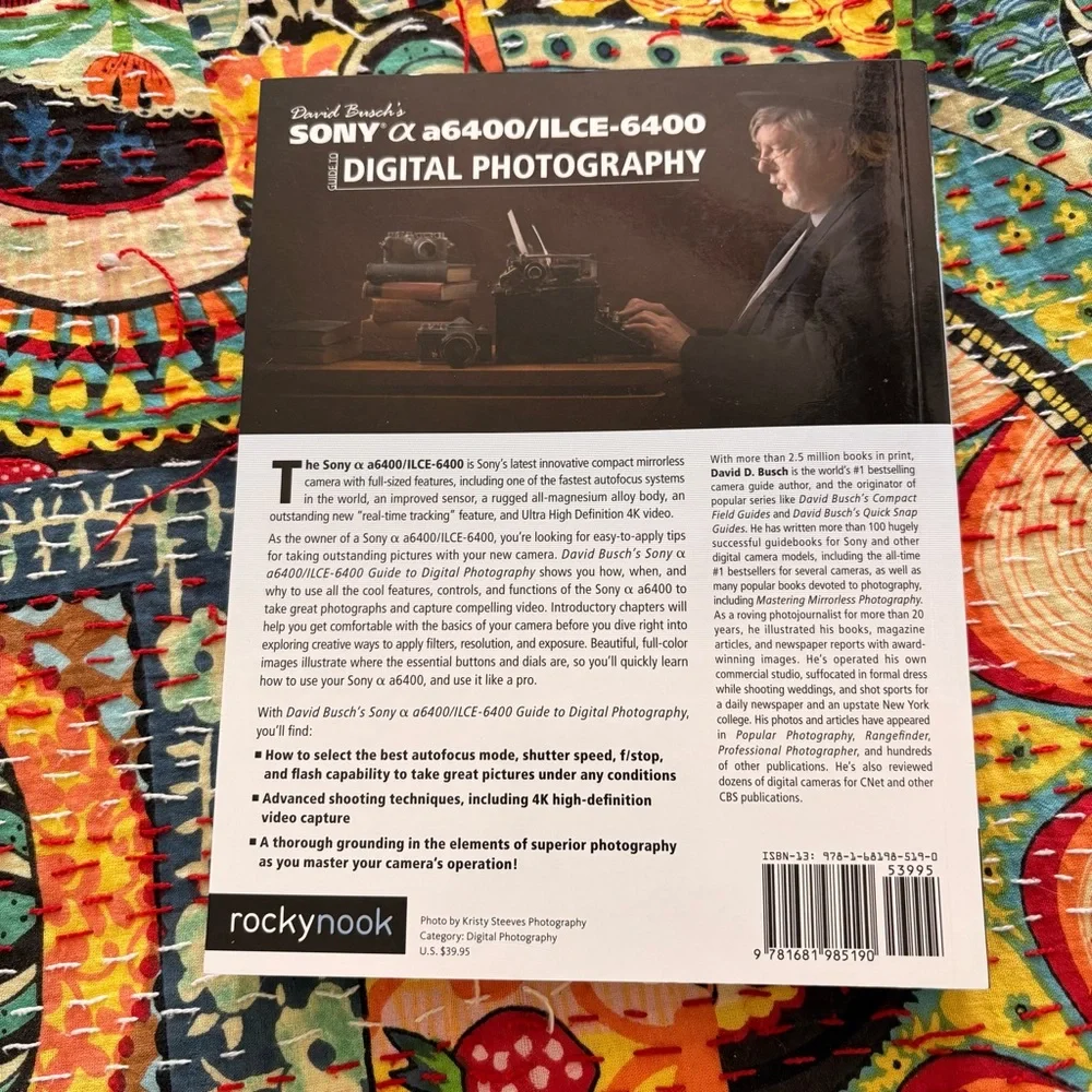 2/7.00 Book: Sony Alpha a6400/ILCE-6400 Digital Camera Guide NWOT